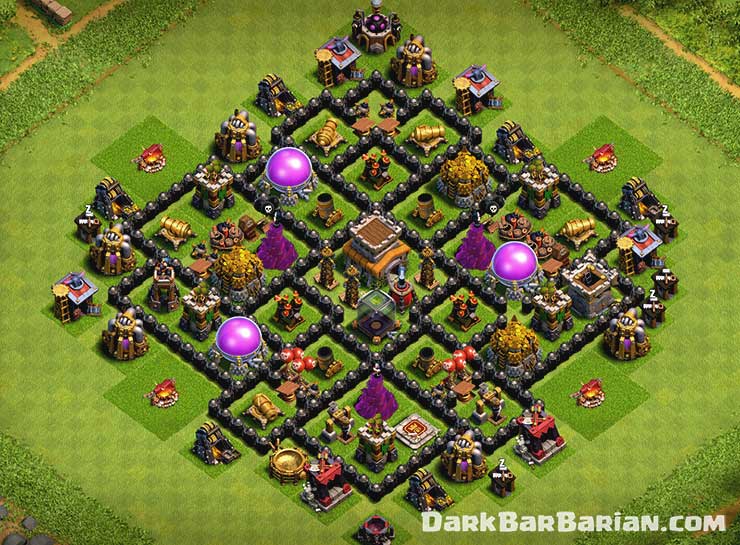 Town Hall 8 Best Trophy Base