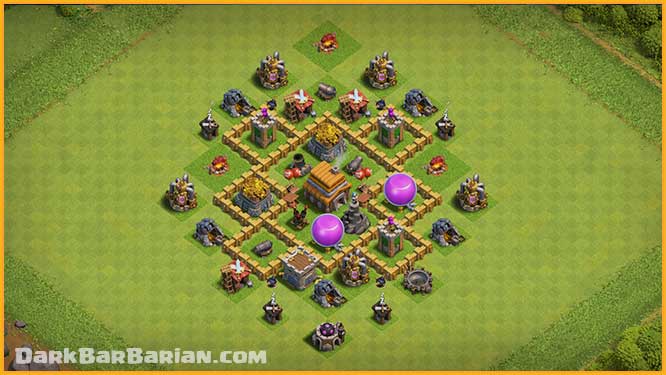 clash of clans lvl 5 base