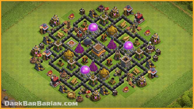 town hall 8 best trophy base