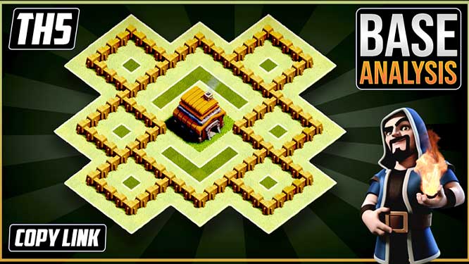 New Ultimate Th5 Hybrid Trophy Defense Base Town Hall 5 Hybrid Base Design Clash Of Clans Dark Barbarian