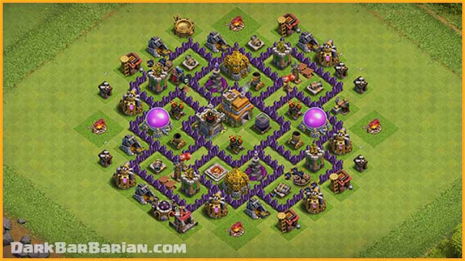 Hey guys, I’m Dark Barbarian, today we are making a Townhall 7 hybrid base ...