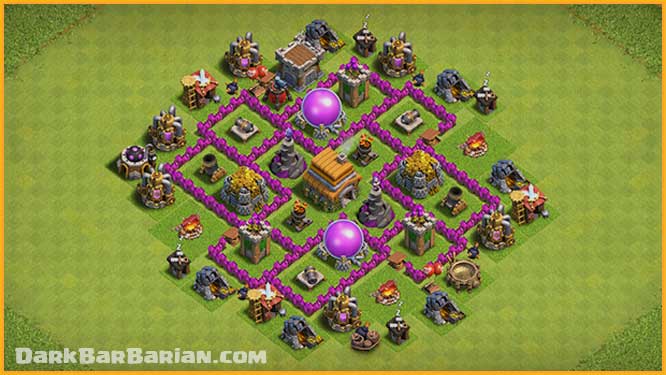 coc builder base th6