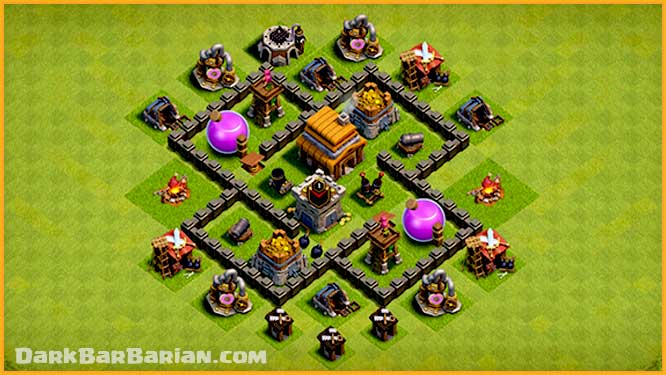 clash of clan lvl 4