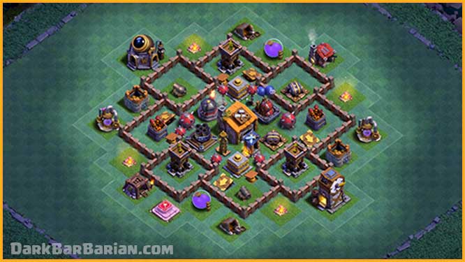 Builder Hall 6 (BH6) Trophy Base layout coc.