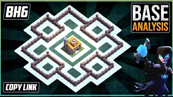 Builder Hall 6 (BH6) Trophy Base layout coc