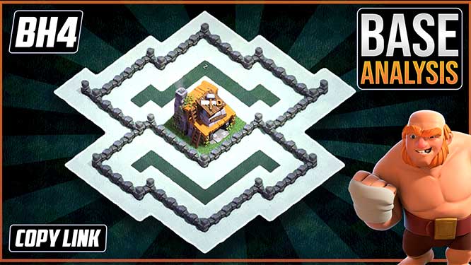 ULTIMATE BH4 TROPHY [defense] Base 2021 Builder Hall 4 Trophy Base Design with Copy Link - COC