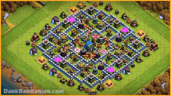 THE BEST TH12 HYBRID/TROPHY Base 2021 COC Town Hall 12 (TH12. 