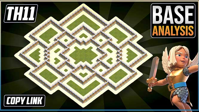 THE BEST TH11 HYBRID/TROPHY Base 2021!! COC Town Hall 11 (TH11) Trophy Base Design - Clash of Clans