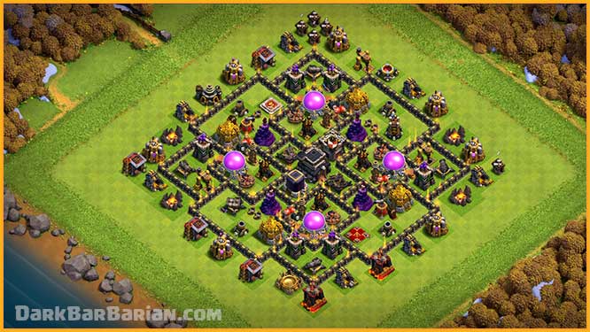 clash of clans town hall 9 layout