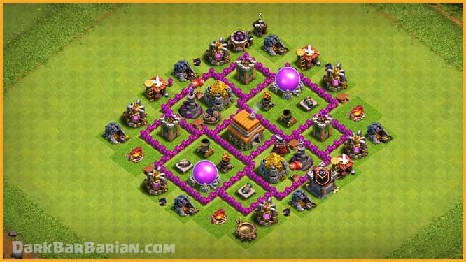 clash of clans town hall level 6 defense