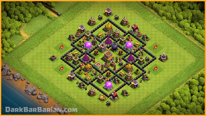 town hall 8 clash of clans farming