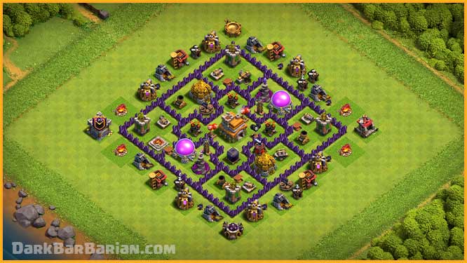 Town Hall 7 Defense Layout 2022