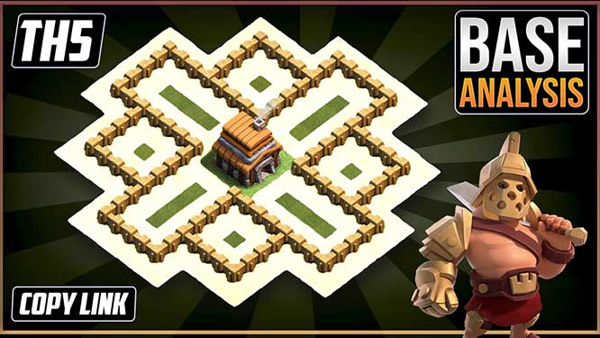 THE ULTIMATE TH5 HYBRID TROPHY Base 2023 COC Town Hall 5 TH5