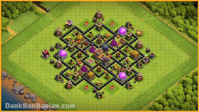 town hall 8 hybrid base