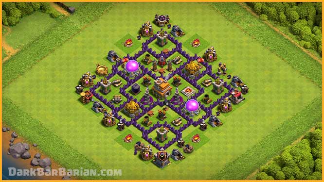 clash of clans town hall level 7 farming base design