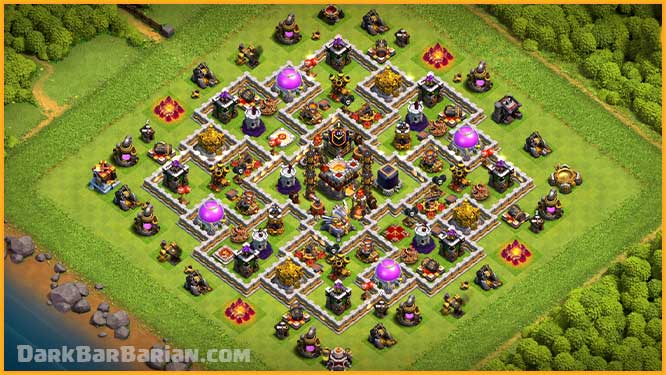 Town Hall 10 Hybrid Base: Protect Your Resources and Achieve Victory - Base  of Clans