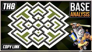 THE LEGENDARY TH8 HYBRID/TROPHY Base 2025!! COC Town Hall 8 (TH8) Hybrid Base Design– Clash of Clans