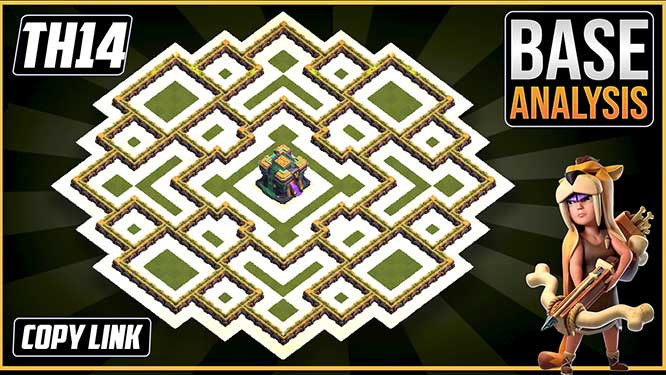 NEW BEST TH14 HYBRID/TROPHY Base 2025 | Town Hall 14 (TH14) Hybrid Base Design – Clash of Clans COC
