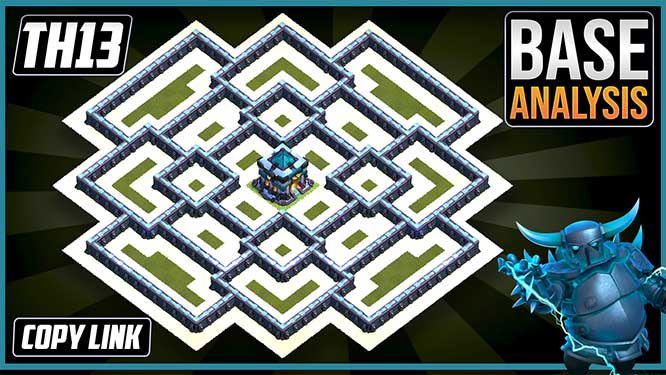 LEGENDRY TH13 HYBRID/TROPHY Base 2025!! COC Town Hall 13 (TH13) Trophy Base Design – Clash of Clans
