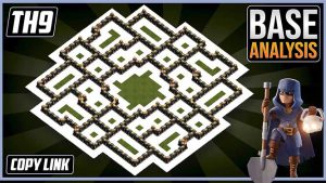 NEW BEST TH9 HYBRID/TROPHY Base 2025!! | Town Hall 9 (TH9) Hybrid Base Design – Clash of Clans (COC)