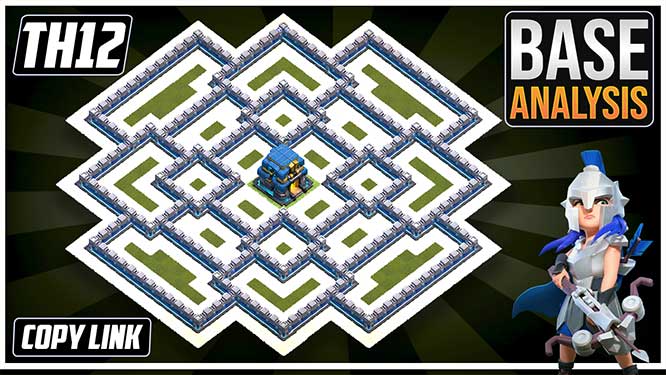 LEGENDARY TH12 HYBRID / TROPHY Base 2025!! COC TownHall12 (TH12) Trophy Base Design – Clash of Clans