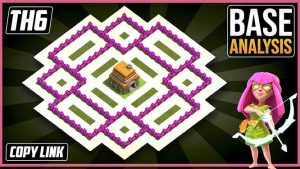 LEGENDRY TH6 HYBRID/TROPHY [defense] Base 2025!! TownHall 6 Hybrid Base Design – Clash of Clans COC