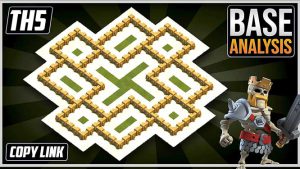 THE BEST TH5 HYBRID/TROPHY Base 2025!! COC Town Hall 5 (TH5) Hybrid Base Design – Clash of Clans
