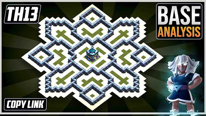 BEST BASE TH13 HYBRID/TROPHY Base 2025 | Town Hall 13 (TH13) Hybrid Base Design – Clash of Clans COC