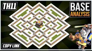 NEW BEST TH11 HYBRID/TROPHY Base 2025!! COC Town Hall 11 (TH11) Trophy Base Design – Clash of Clans