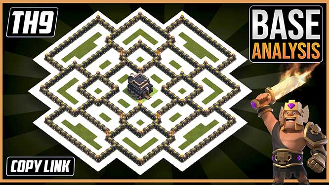 LEGENDARY TH9 HYBRID/TROPHY Base 2026! | Town Hall 9 (TH9) Hybrid Base Design – Clash of Clans (COC)