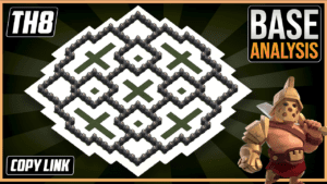 THE NEW BEST TH8 HYBRID/TROPHY Base 2026!! COC Town Hall 8 (TH8) Hybrid Base Design– Clash of Clans