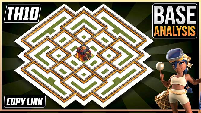 THE Beast TH10 HYBRID/TROPHY Base 2026!! COC Town Hall 10 (TH10) Trophy Base Design – Clash of Clans