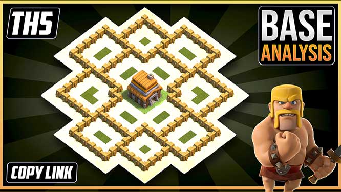 NEW BEAST TH5 HYBRID/TROPHY Base 2026! | Town Hall 5 (TH5) Hybrid Base Design – Clash of Clans (COC)