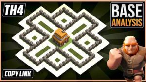 THE BEAST TH4 HYBRID/TROPHY [defense] Base 2026! Town Hall 4 Hybrid Base Design – Clash of Clans COC